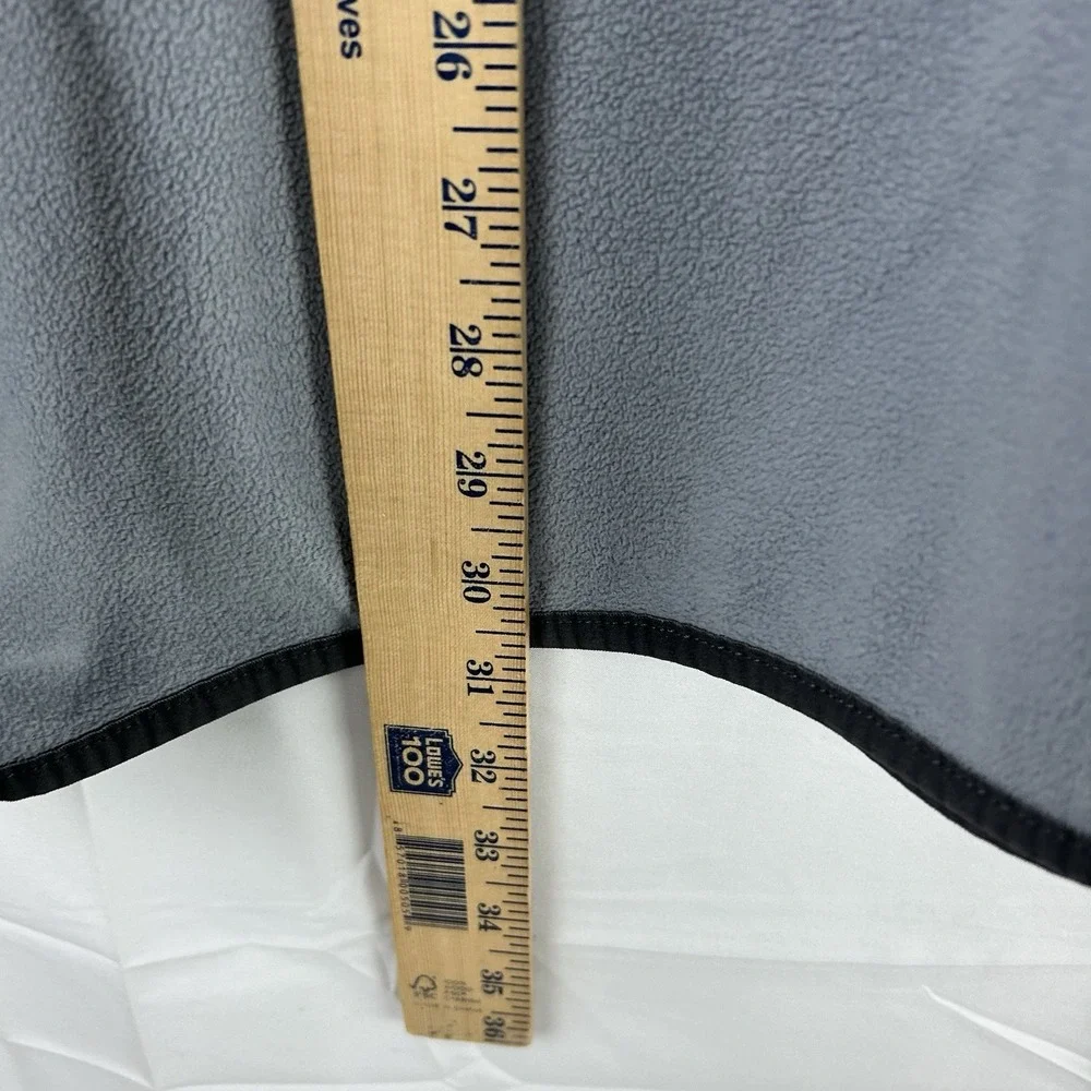 The North Face Sweater Mid Layer Fleece Pullover 1/4 T Snap Button Mens 2XL Grey